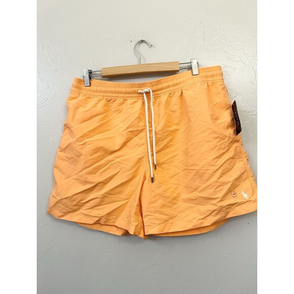 New Men's Polo Ralph Lauren Orange 5.5" Traveler Swim Trunks Board Shorts XXL - Picture 4 of 14